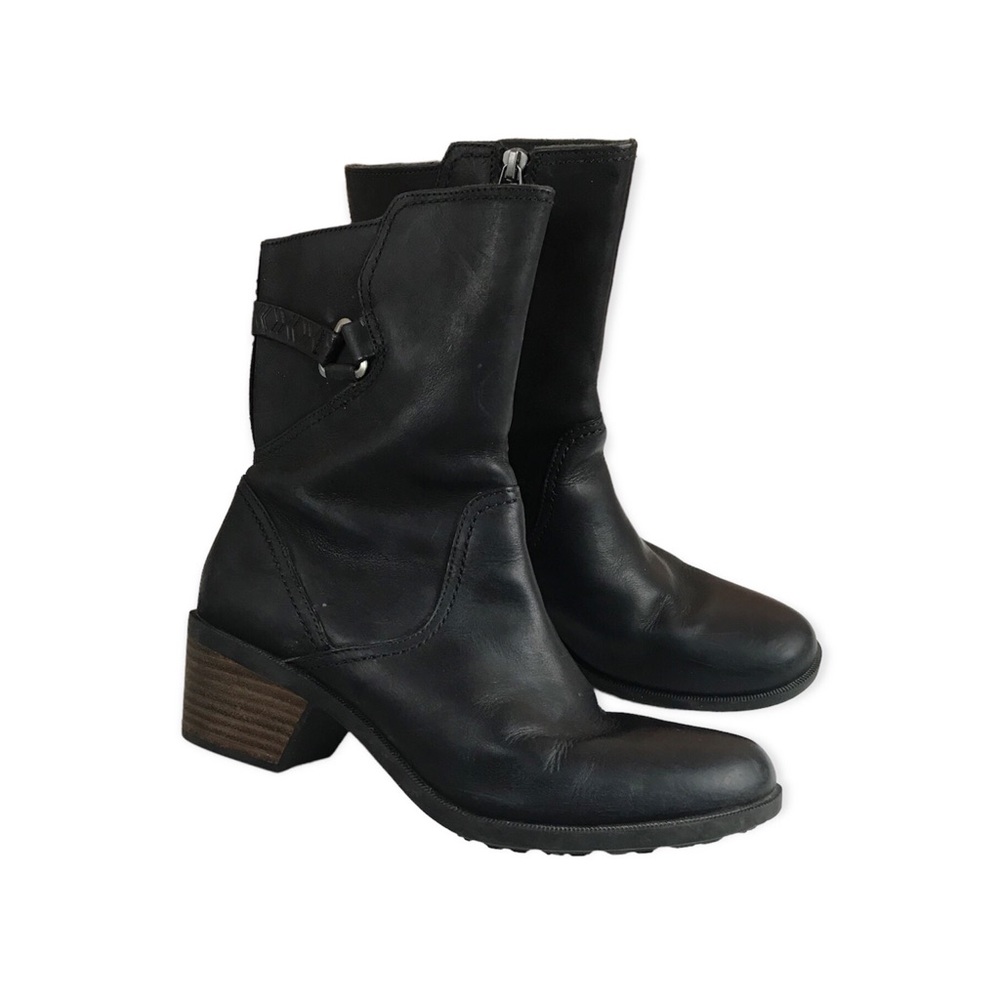 Teva S/N1012463 Black Leather Boots Size 9.5